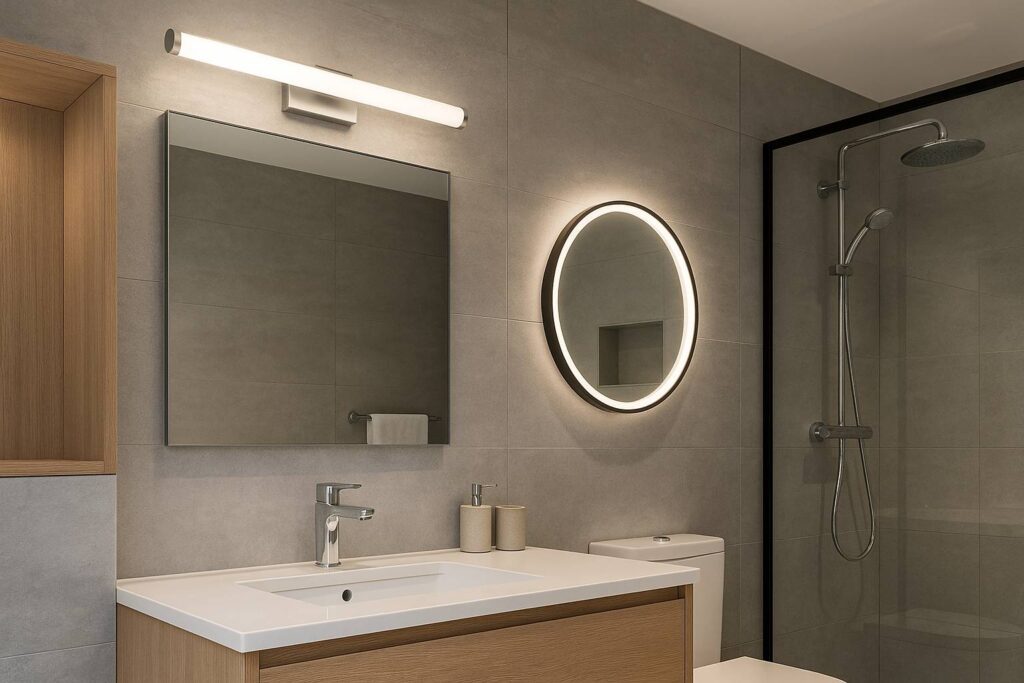 Como iluminar o banheiro de forma moderna
