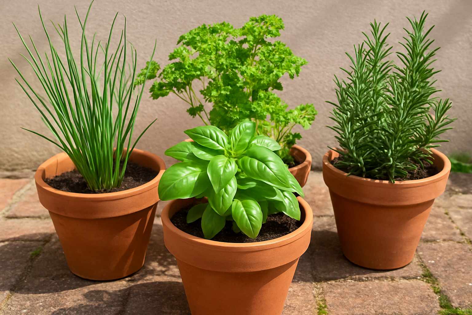 Como plantar temperos em vasos no quintal