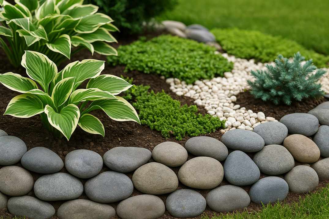 Como usar pedras decorativas na jardinagem