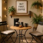 Como montar um cantinho de café na varanda