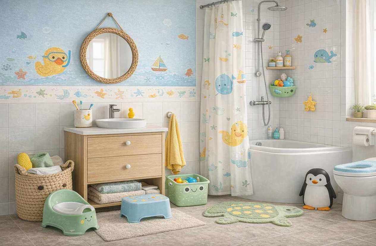 Banheiro infantil: dicas de decoração segura