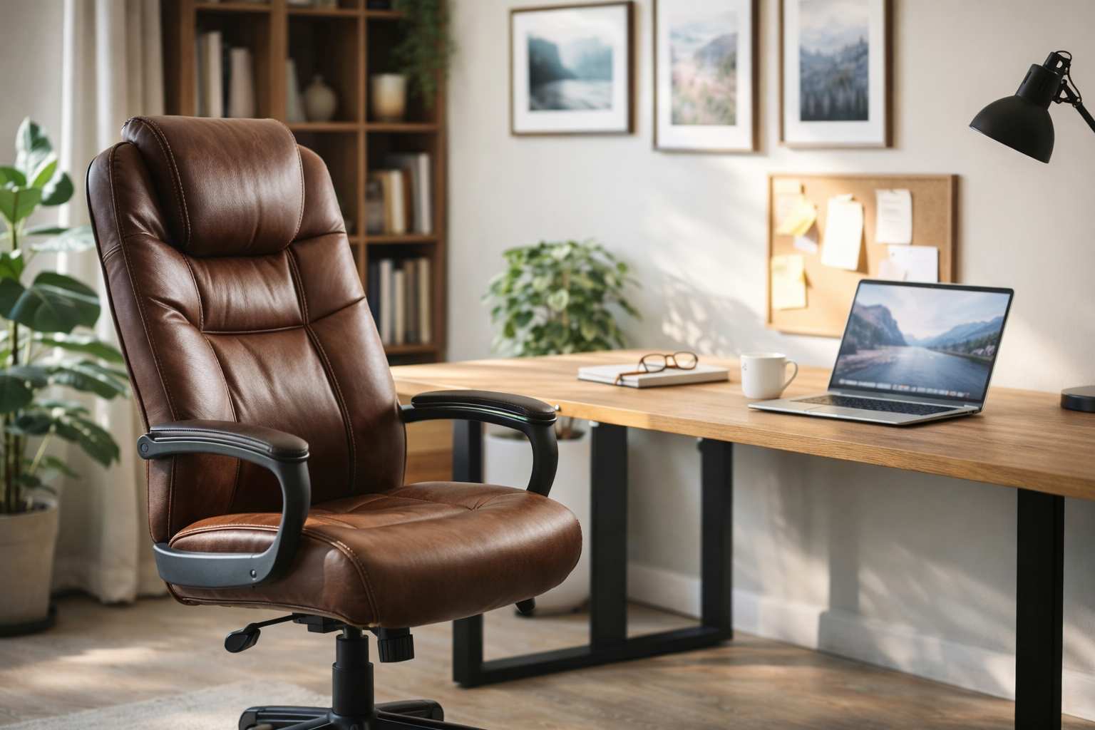 Cadeiras confortáveis e estilosas para home office