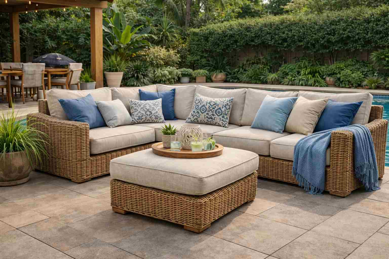 Capas e tecidos para móveis externos: o que escolher