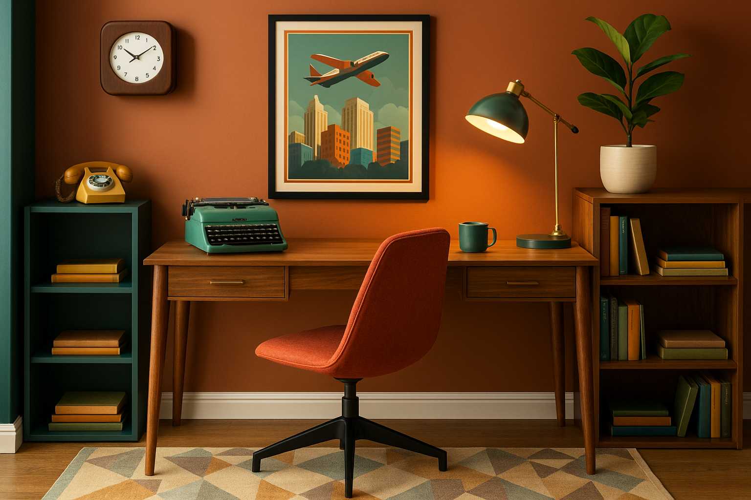 Como fazer um escritório com estilo retrô