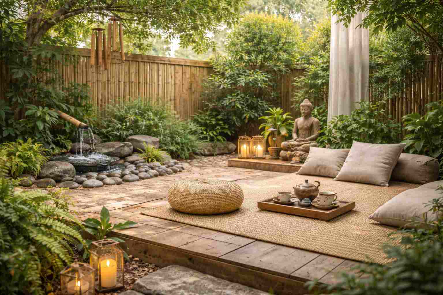 Como fazer um espaço zen no quintal de casa