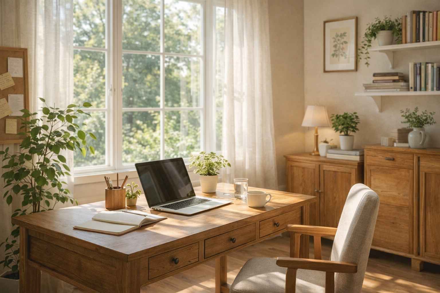 Como usar iluminação natural no home office