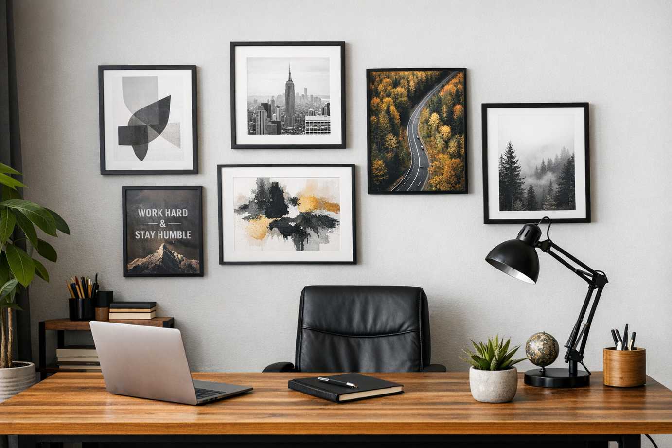 Como usar quadros na decoração do escritório