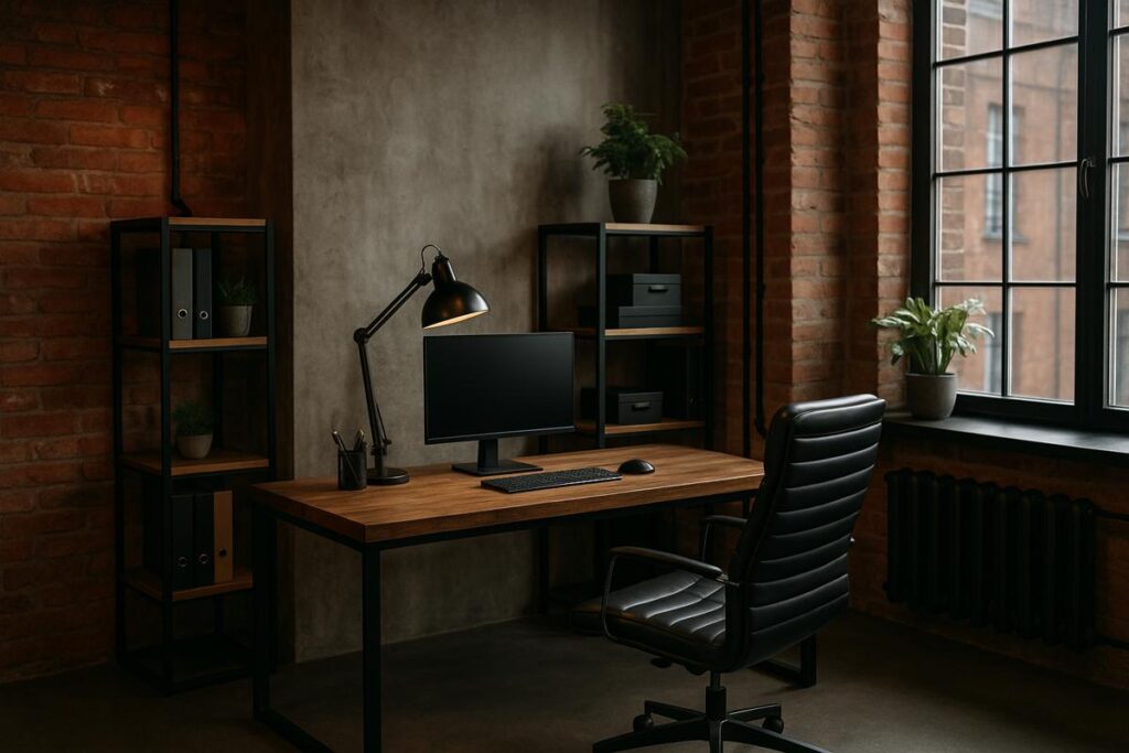 Escritório estilo industrial: como decorar com personalidade e funcionalidade