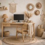Home office com estilo boho: inspirações incríveis