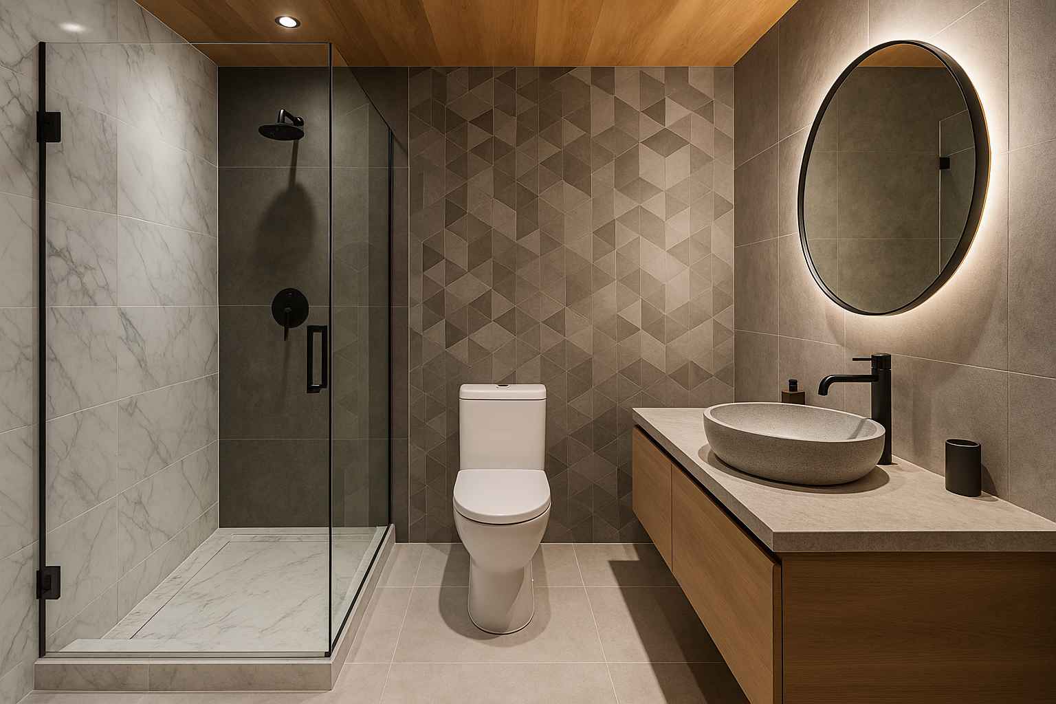 Revestimentos modernos para banheiros: ideias para renovar o ambiente