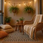 Ideias de decoração boho para áreas externas em 2026