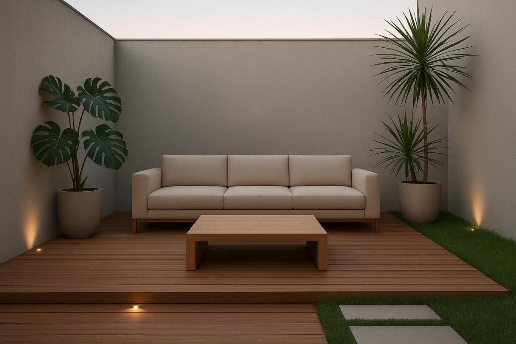 Como criar uma área externa minimalista com estilo e conforto