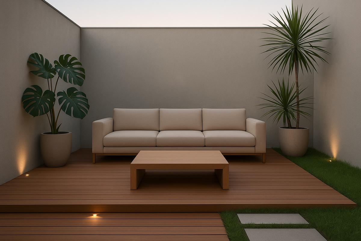 Como criar uma área externa minimalista com estilo e conforto