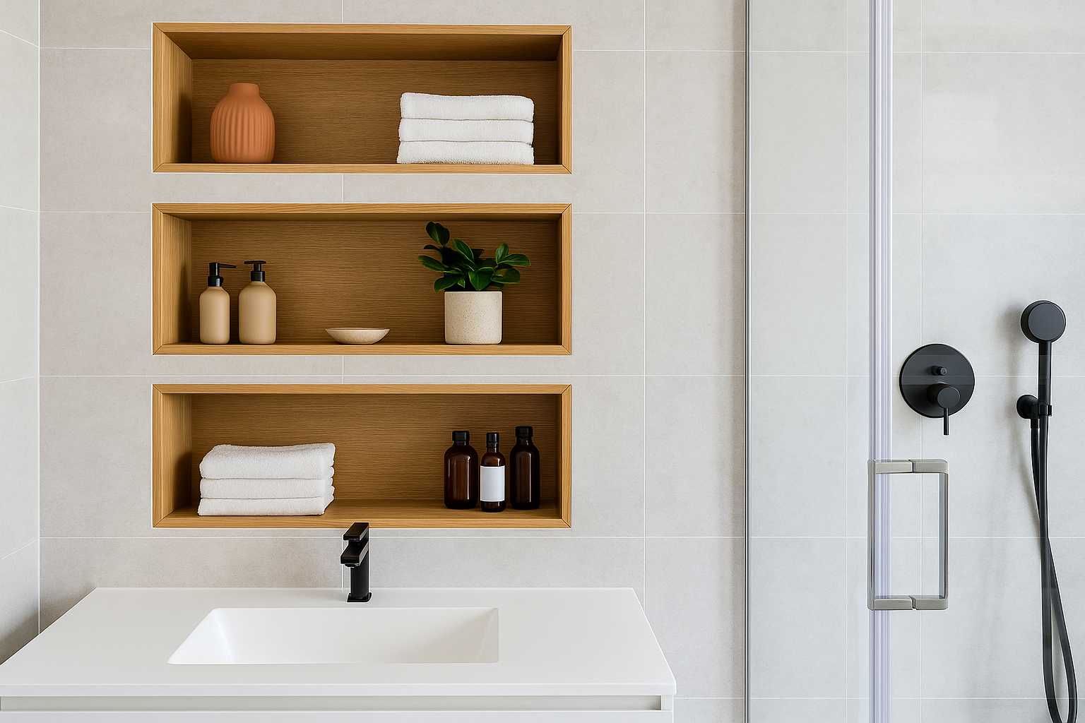 Como usar nichos na decoração do banheiro