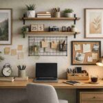 Como aproveitar a parede na decoração do escritório