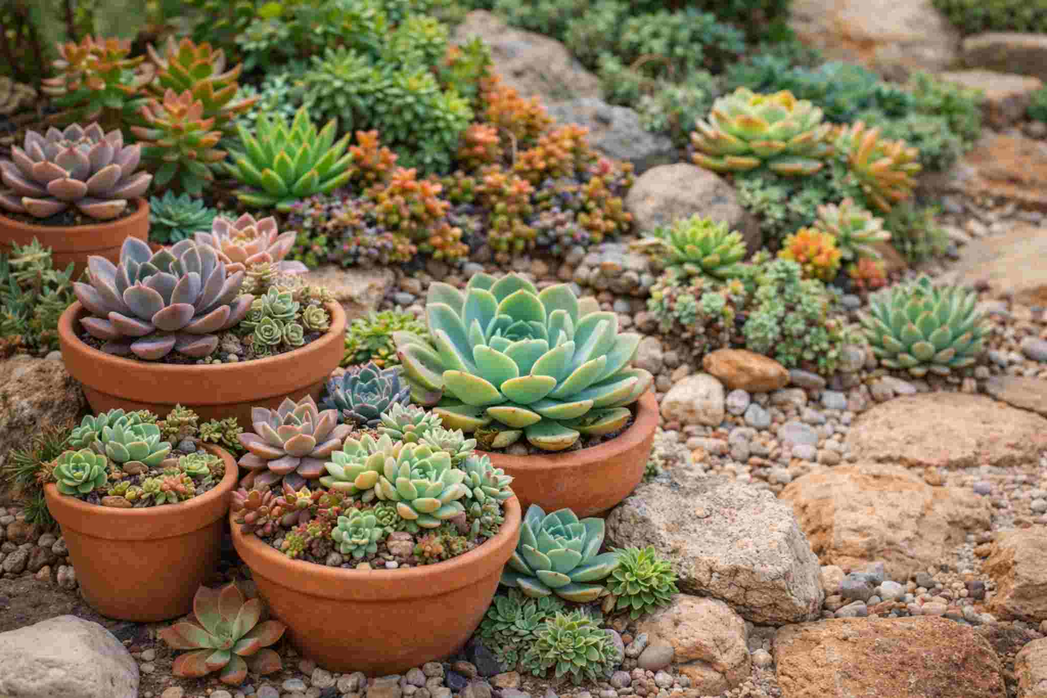 Como cuidar de suculentas no jardim ou em vasos
