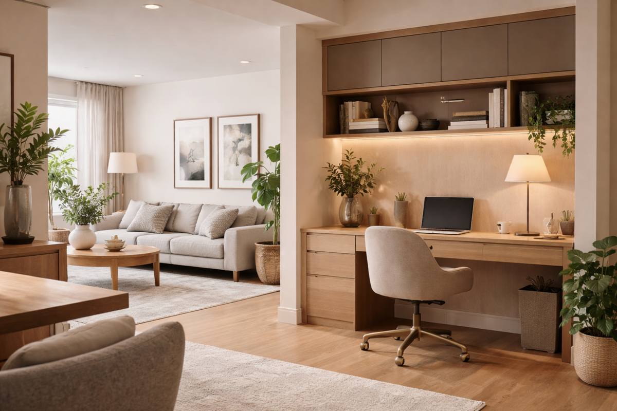 Como integrar o escritório à decoração da casa