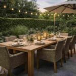 Como montar uma mesa de jantar externa com estilo