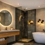 Como usar luminárias diferentes na decoração do banheiro