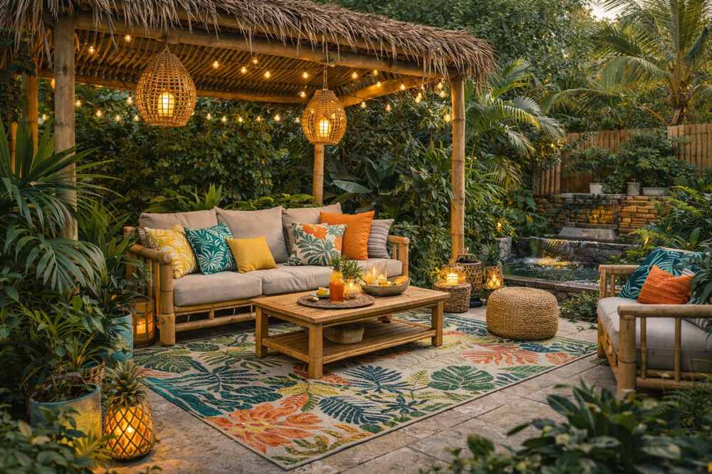 Decoração tropical para áreas externas: guia completo