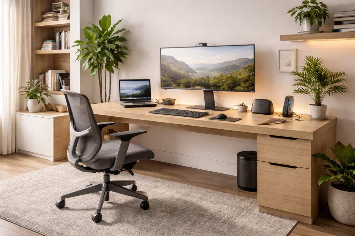 Home office com tecnologia: como integrar com estilo