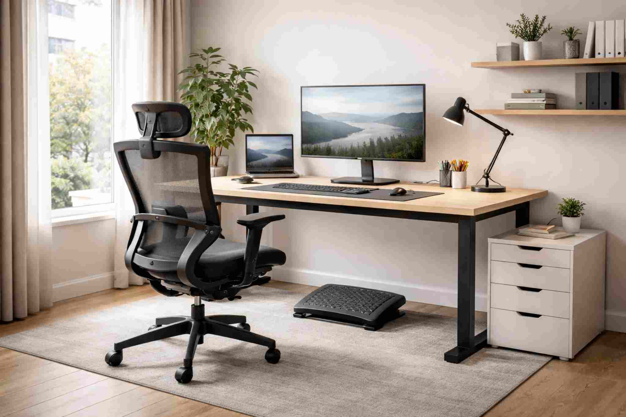 Home office para quem trabalha muitas horas sentado