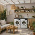 Ideias de decoração para área de serviço externa com charme