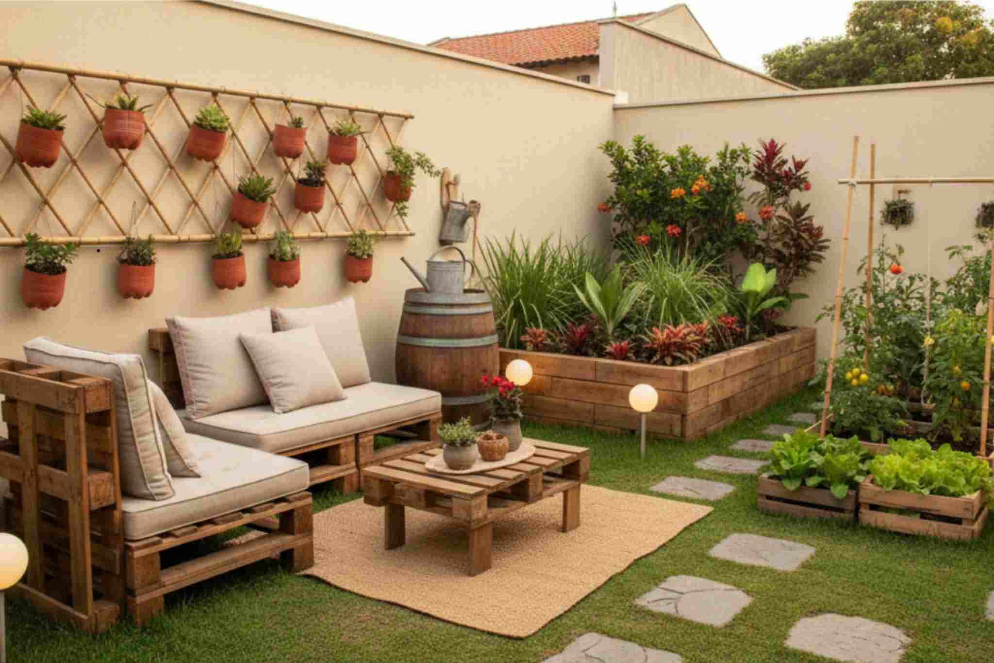 Ideias de decoração sustentável para quintal