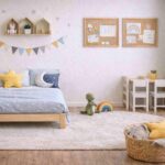 Tapetes, cortinas e almofadas: o toque final no quarto infantil