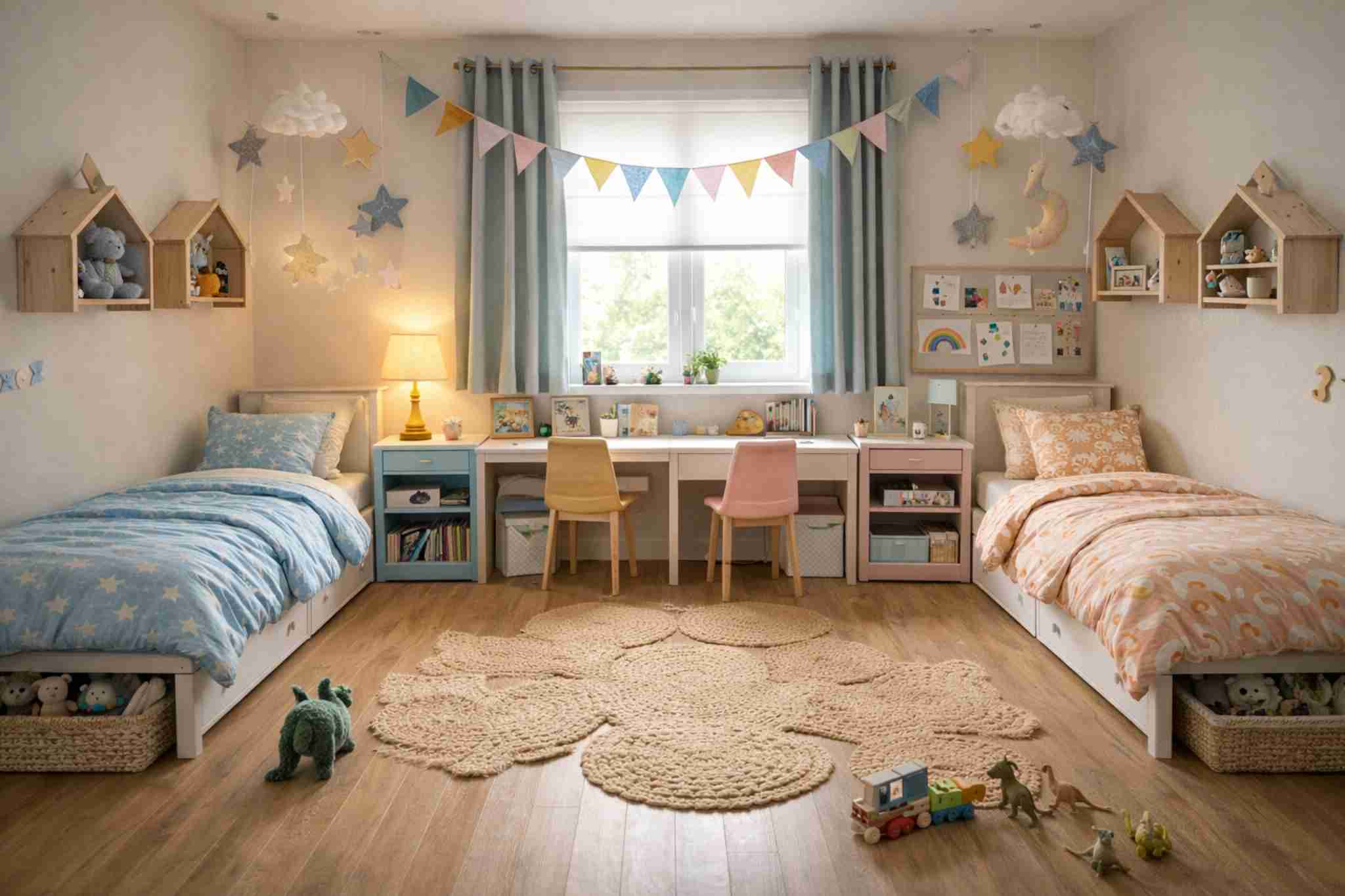 Como decorar quarto compartilhado entre irmãos