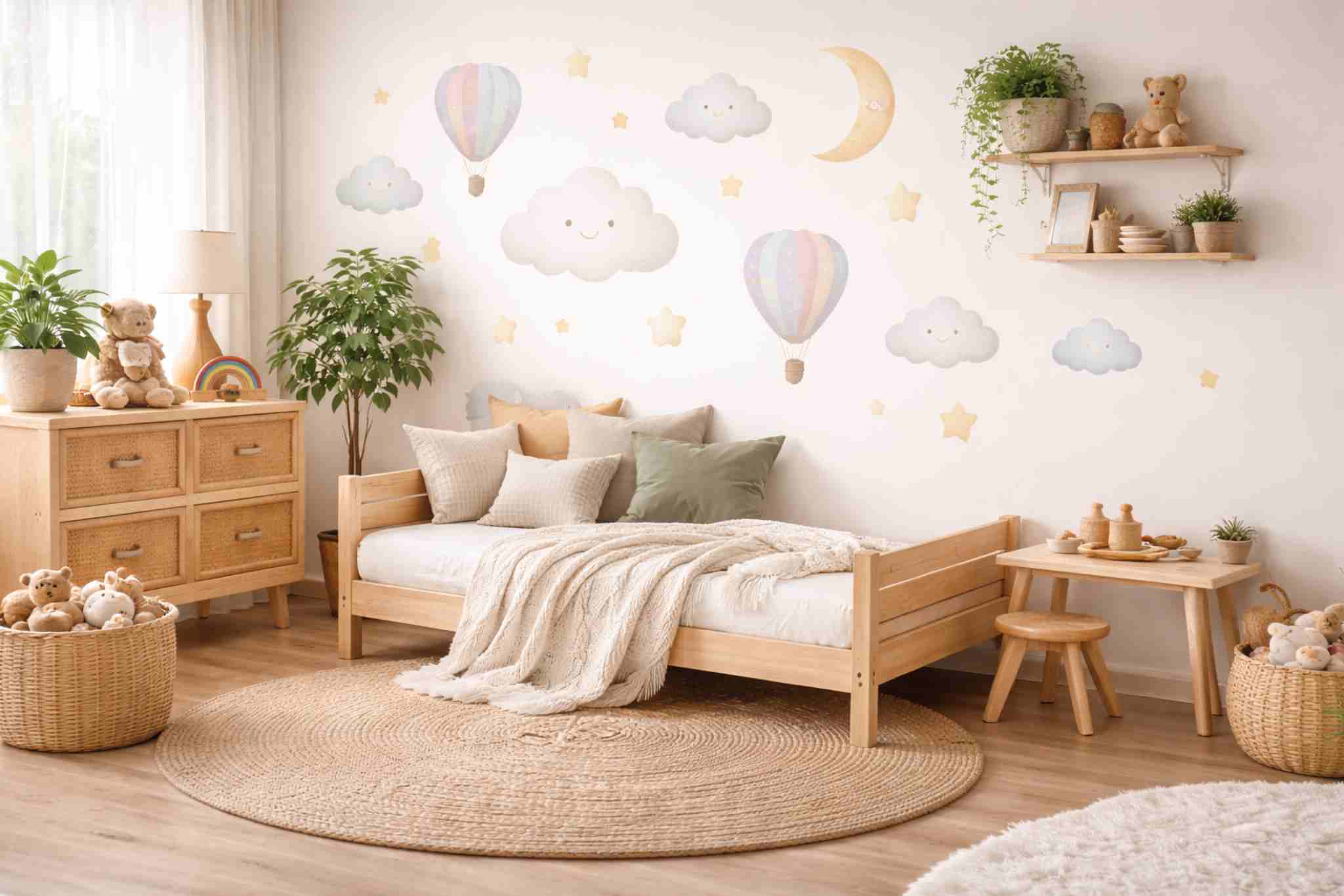 Como decorar quarto infantil com adesivos de parede