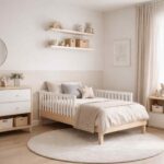 Quarto infantil com estilo minimalista