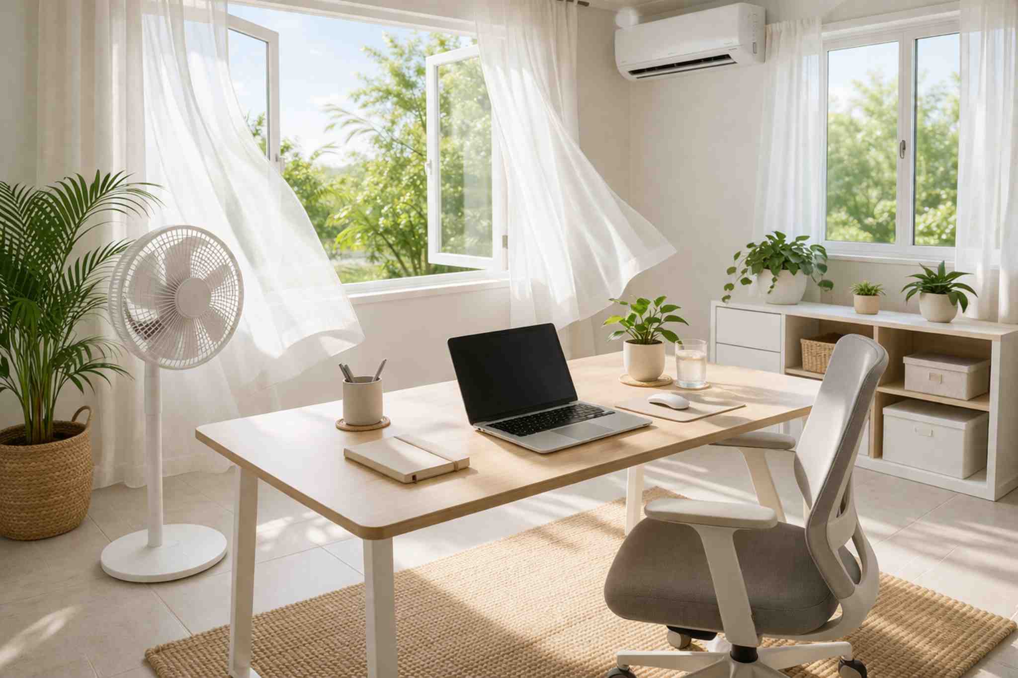 home office para dias quentes