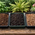 terra vegetal, húmus e substrato