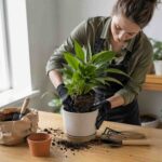 trocar plantas de vaso