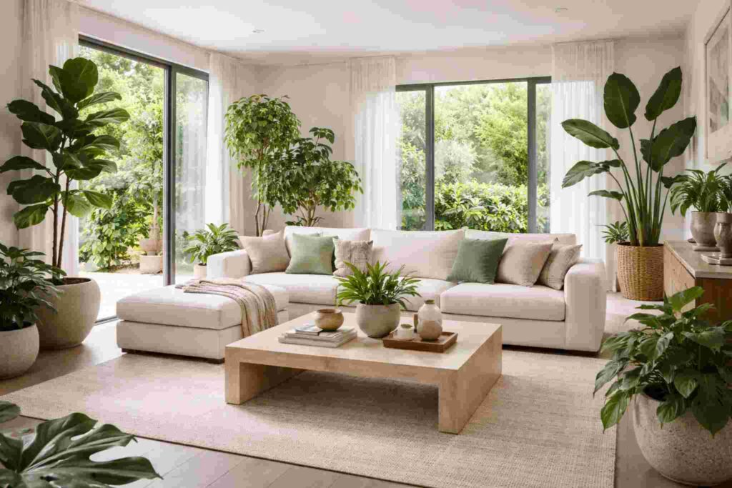 plantas na decoração de casa