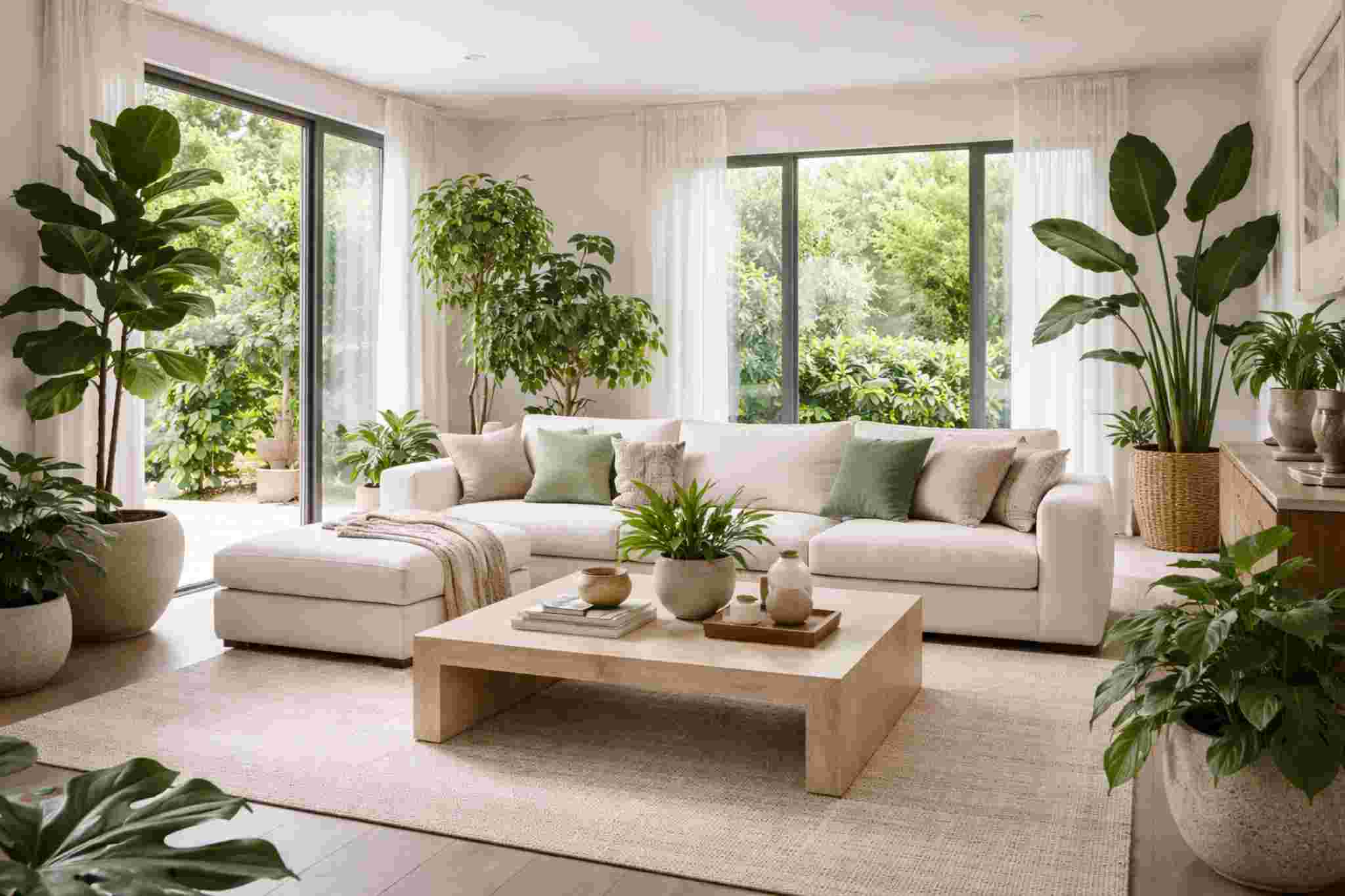 plantas na decoração de casa